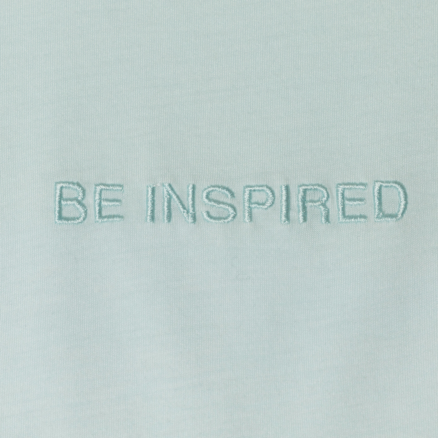 Washed Embroidered Crewneck Tee - Cooling Spray / Be Inspired