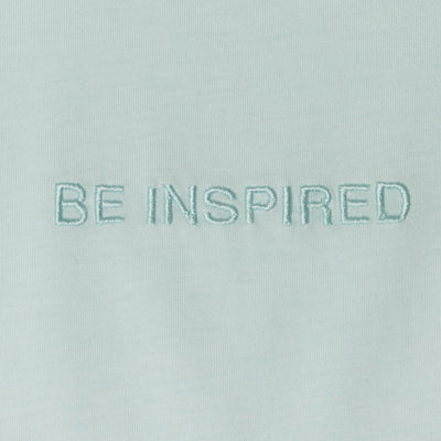 Washed Embroidered Crewneck Tee - Cooling Spray / Be Inspired