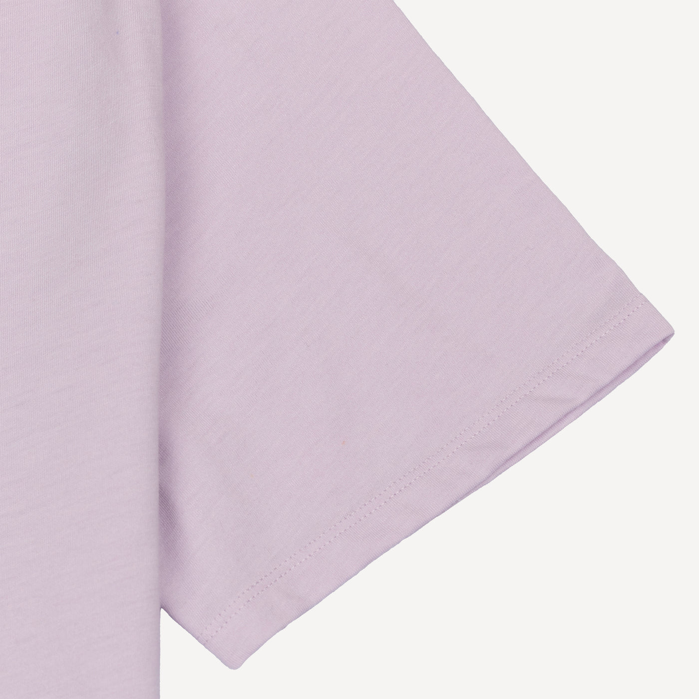 Washed Embroidered Crewneck Tee - Lavender Fog / Gratitude