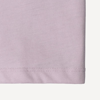 Washed Embroidered Crewneck Tee - Lavender Fog / Gratitude