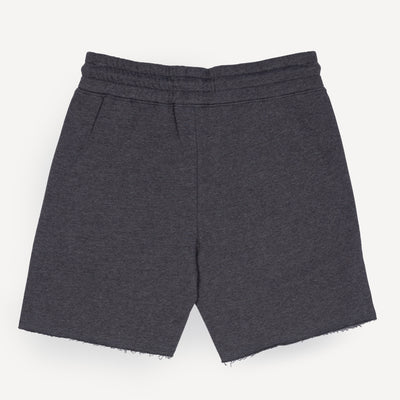 Mens Raw Edge Fleece Shorts - Woodland Grey