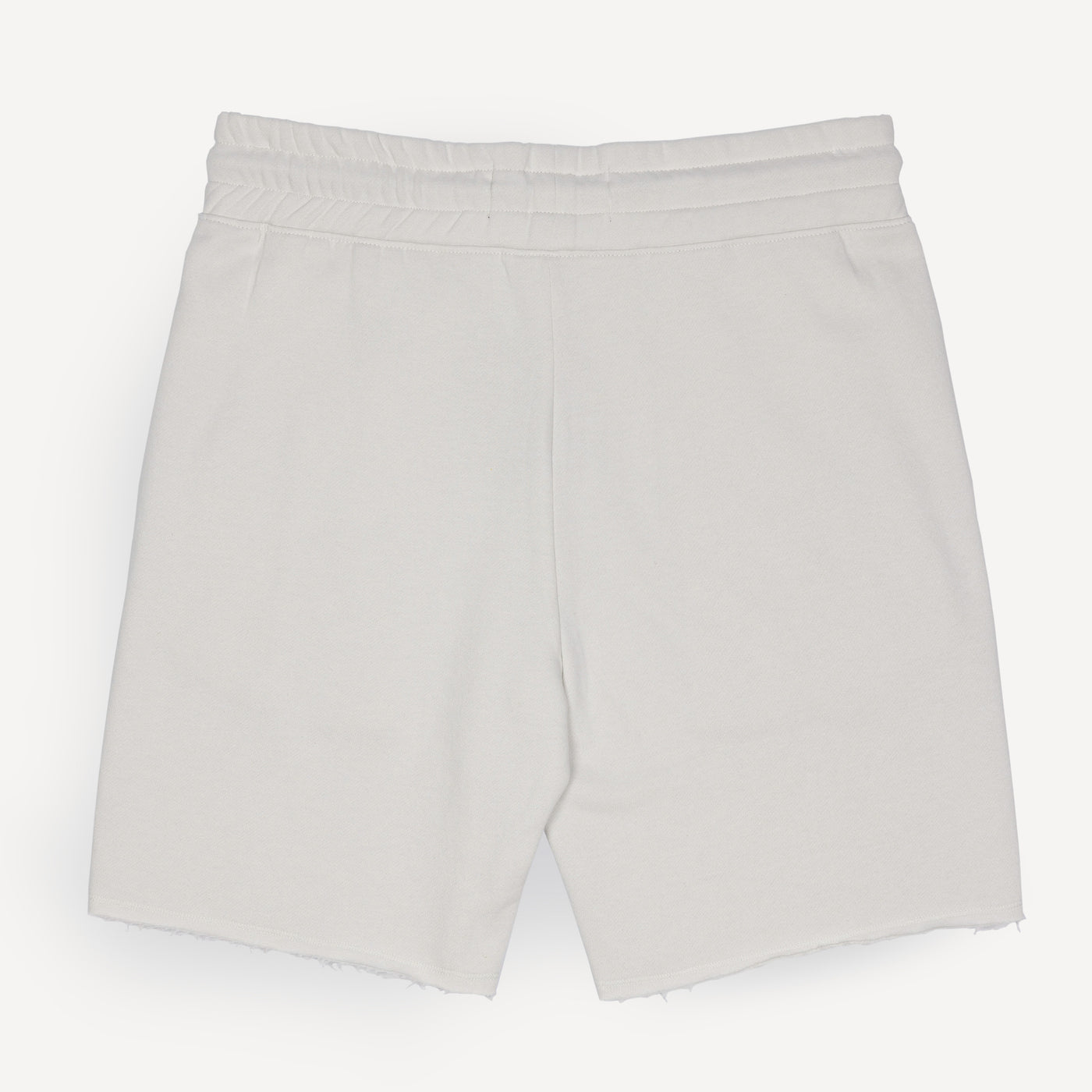 Mens Raw Edge Fleece Shorts - Oyster Mushroom