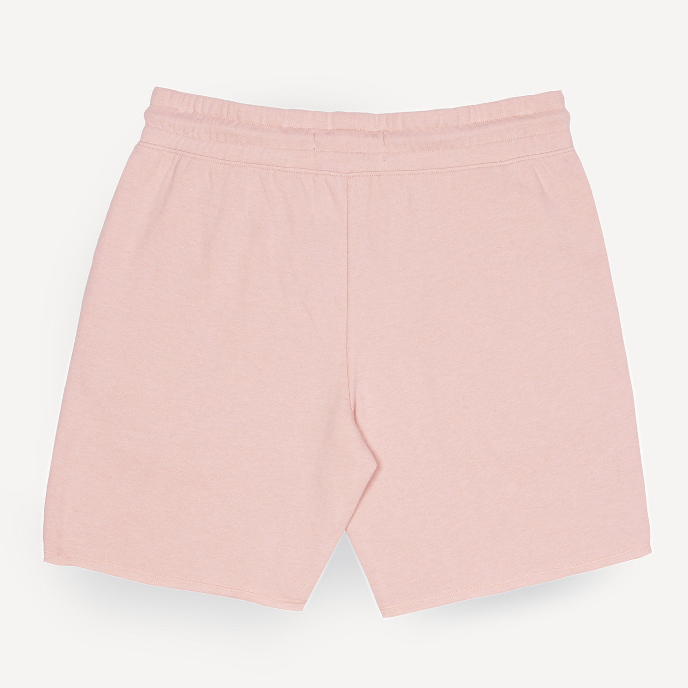 Mens Raw Edge Fleece Shorts - Silver Pink