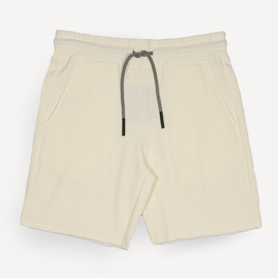 Mens Raw Edge Fleece Shorts - Sugar Swizzle