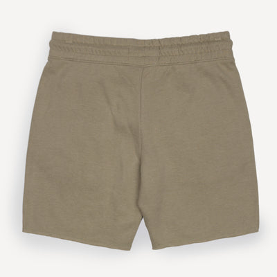 Mens Raw Edge Fleece Shorts - Elm