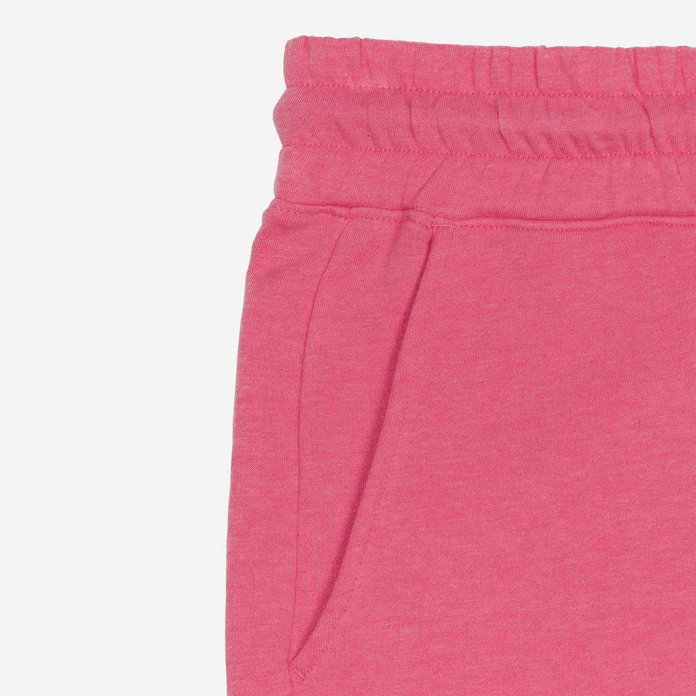 Mens Raw Edge Fleece Shorts - Sugar Coral