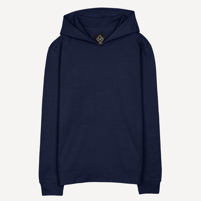 Pullover Hoodie made with 100% Recycled Fiber - Navy