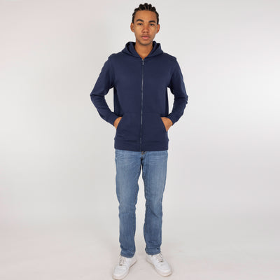 Pullover Hoodie made with 100% Recycled Fiber - Navy