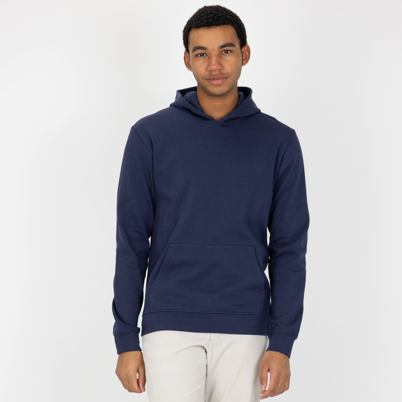 Pullover Hoodie made with 100% Recycled Fiber - Navy