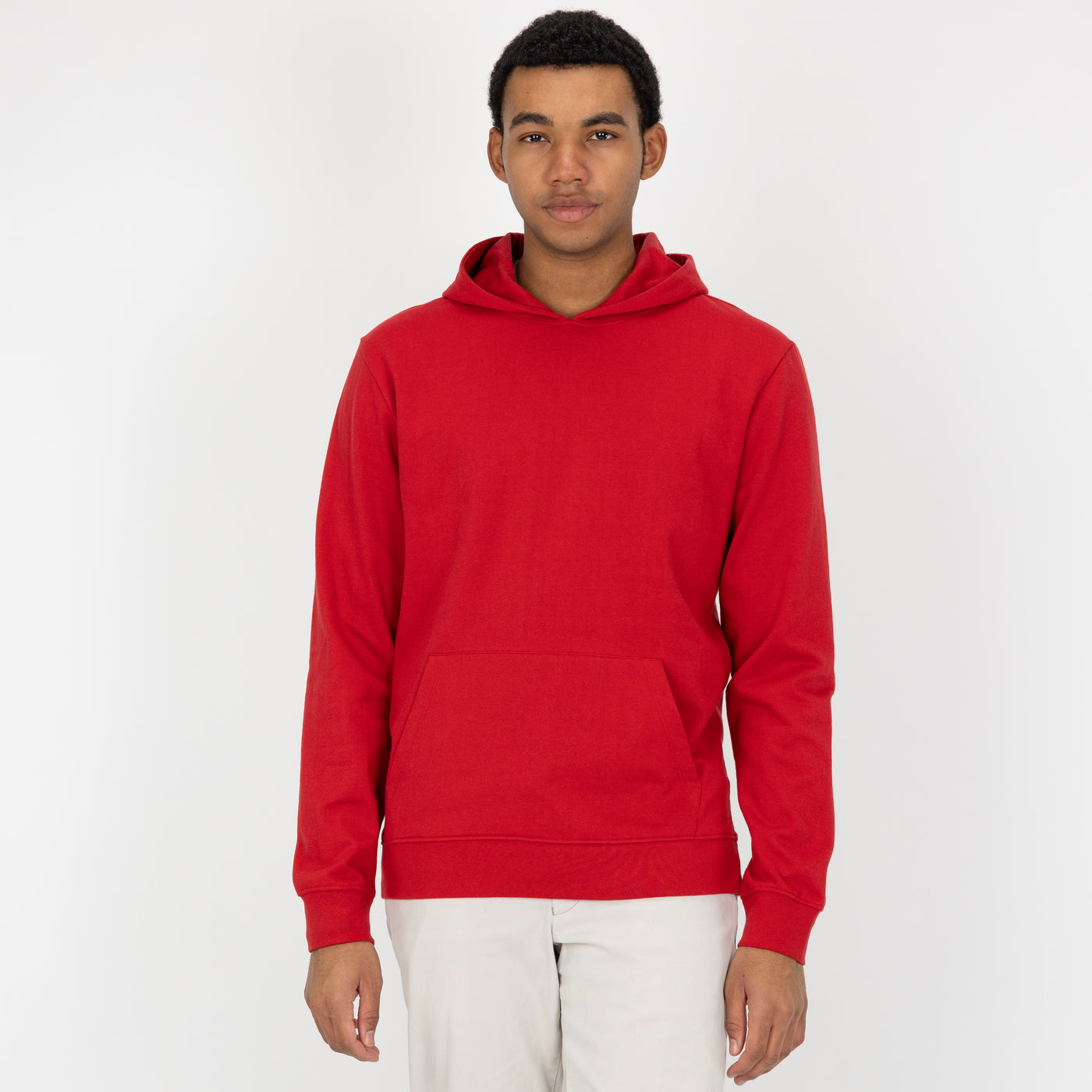 Pullover Hoodie made with 100% Recycled Fiber - Red