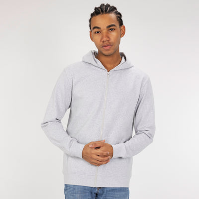 Pullover Hoodie made with 100% Recycled Fiber - White Heather