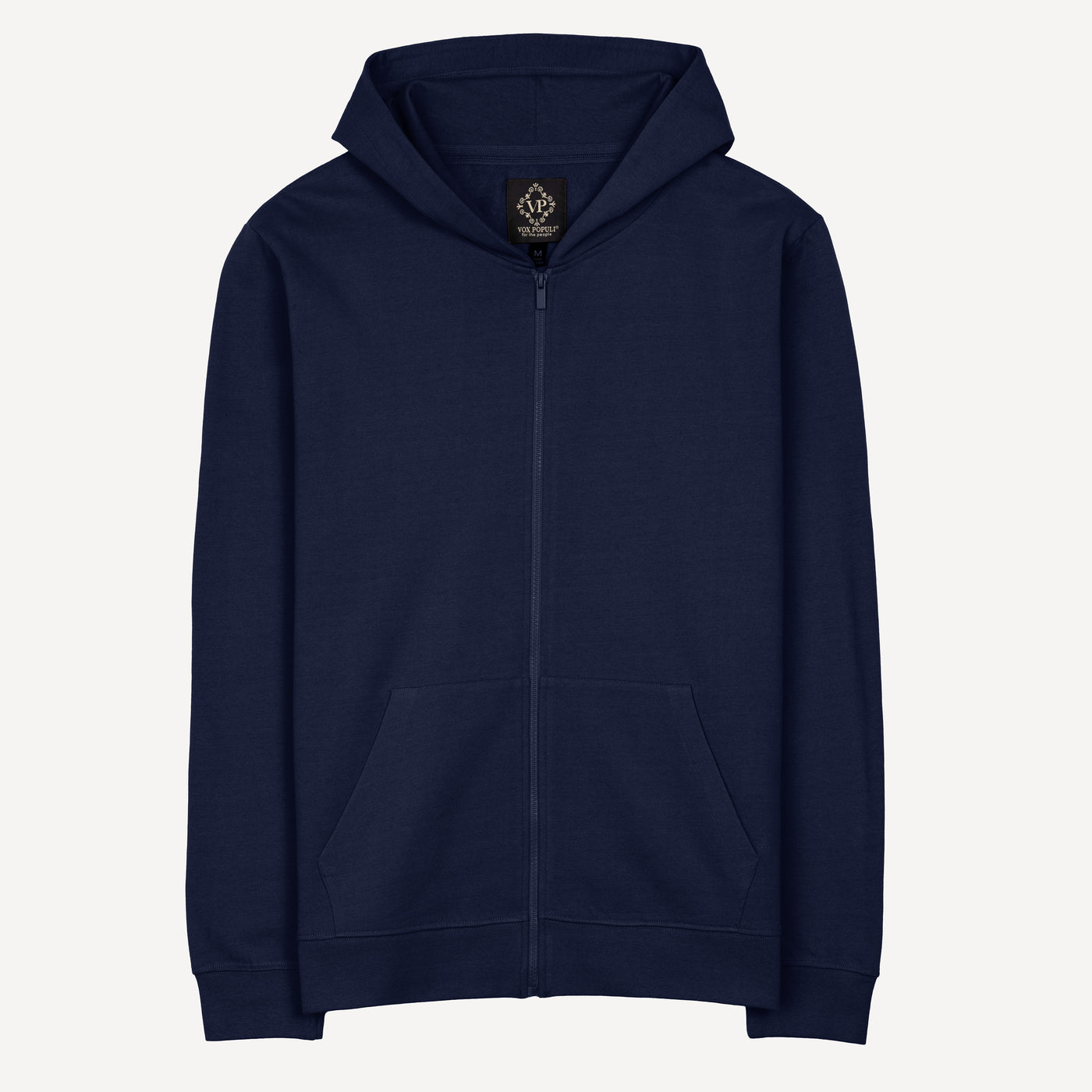 Zip Hoodie made with 100% Recycled Fiber - Navy