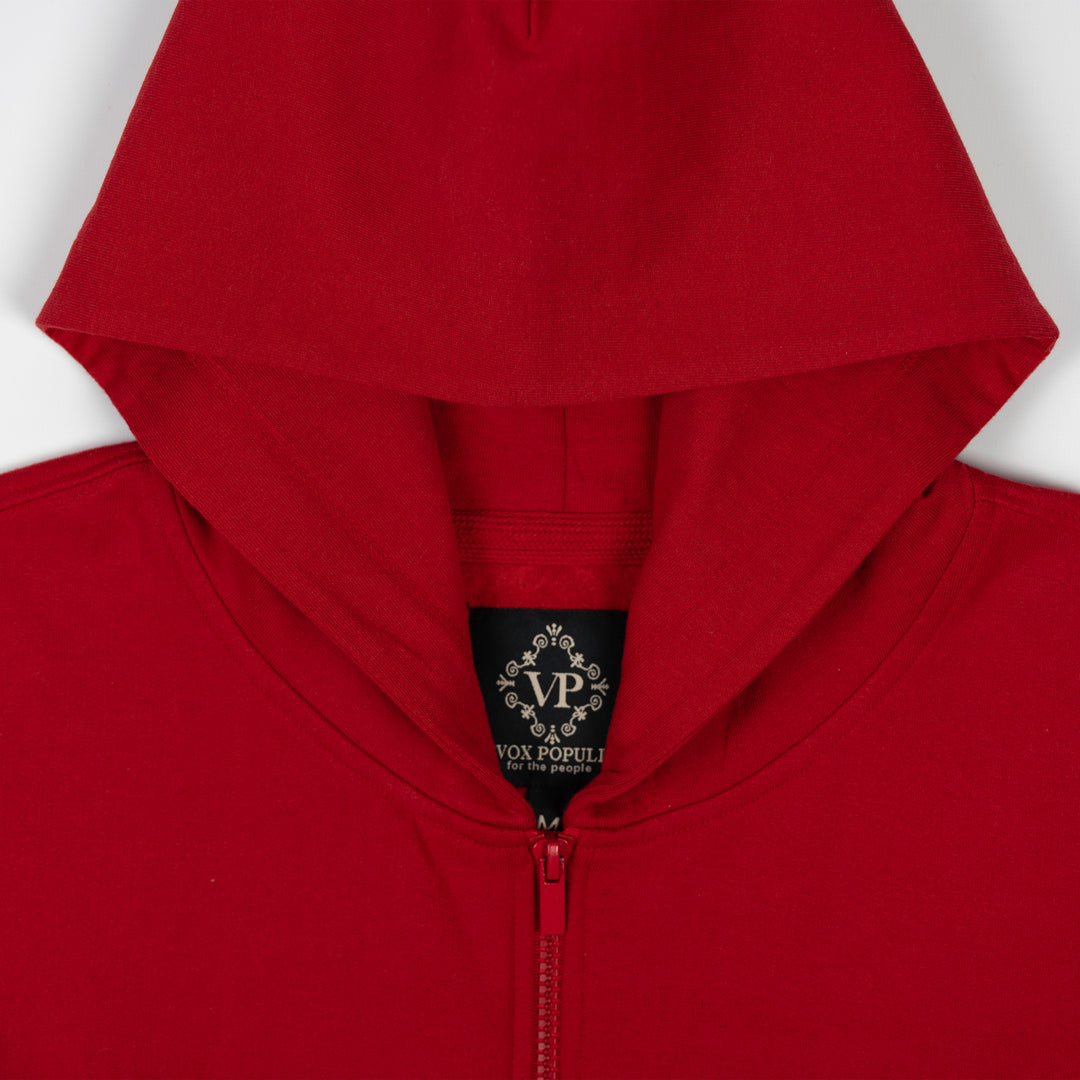 Retro Classic Zip Hoodie - Red – Ravelheart