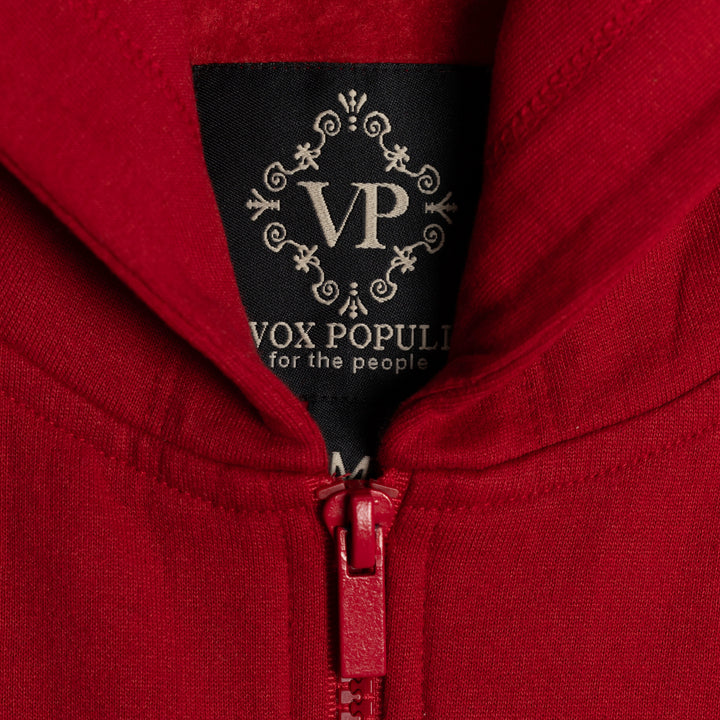 Retro Classic Zip Hoodie - Red – Ravelheart
