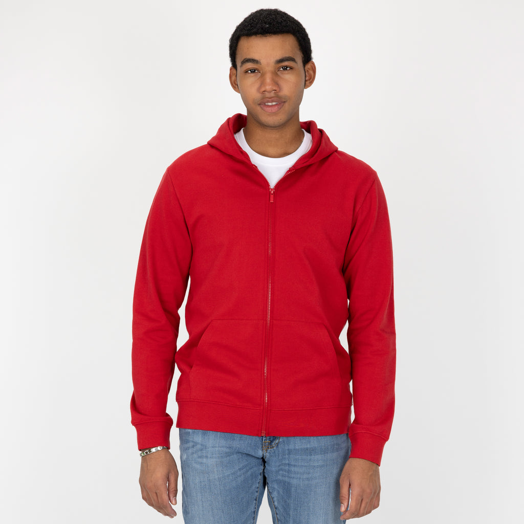 Retro Classic Zip Hoodie - Red – Ravelheart