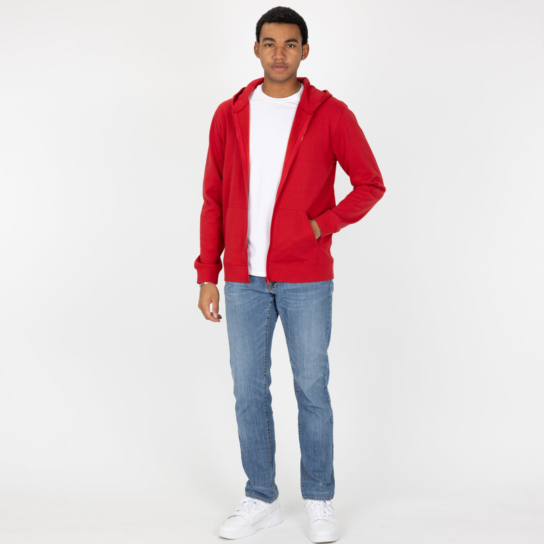 Retro Classic Zip Hoodie - Red – Ravelheart