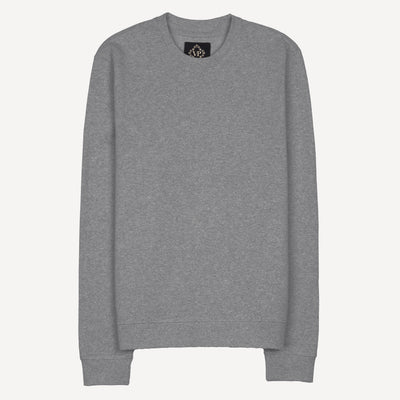 Fleece Crew made with 100% Recycled Fiber - Heather Grey