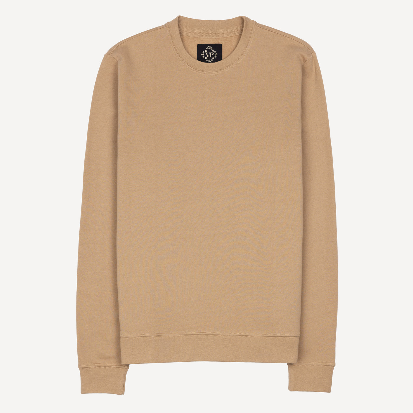 Fleece Crew made with 100% Recycled Fiber - Tan